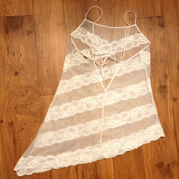 Victoria Secret Lace Lingerie White Size M - Picture 3 of 6
